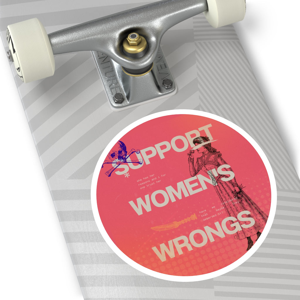 Support Women's Wrongs Round Stickers, Indoor\Outdoor