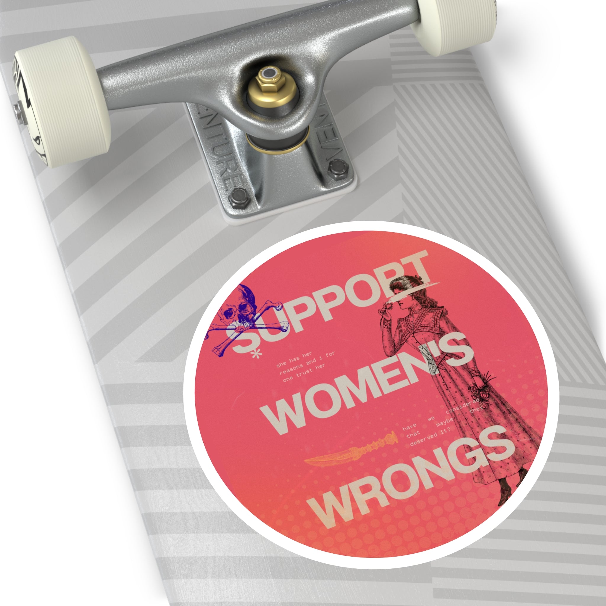 Support Women's Wrongs Round Stickers, Indoor\Outdoor
