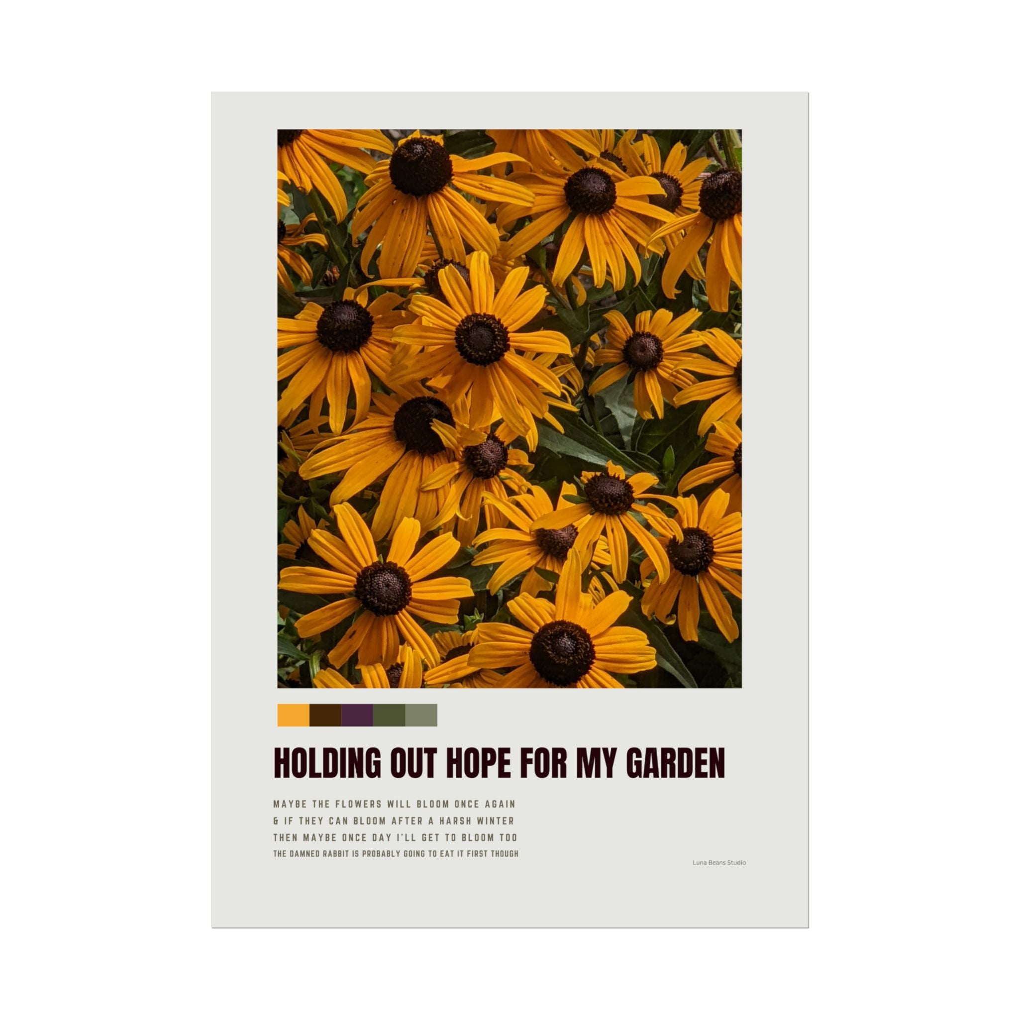 Holding Out Hope For My Garden Print