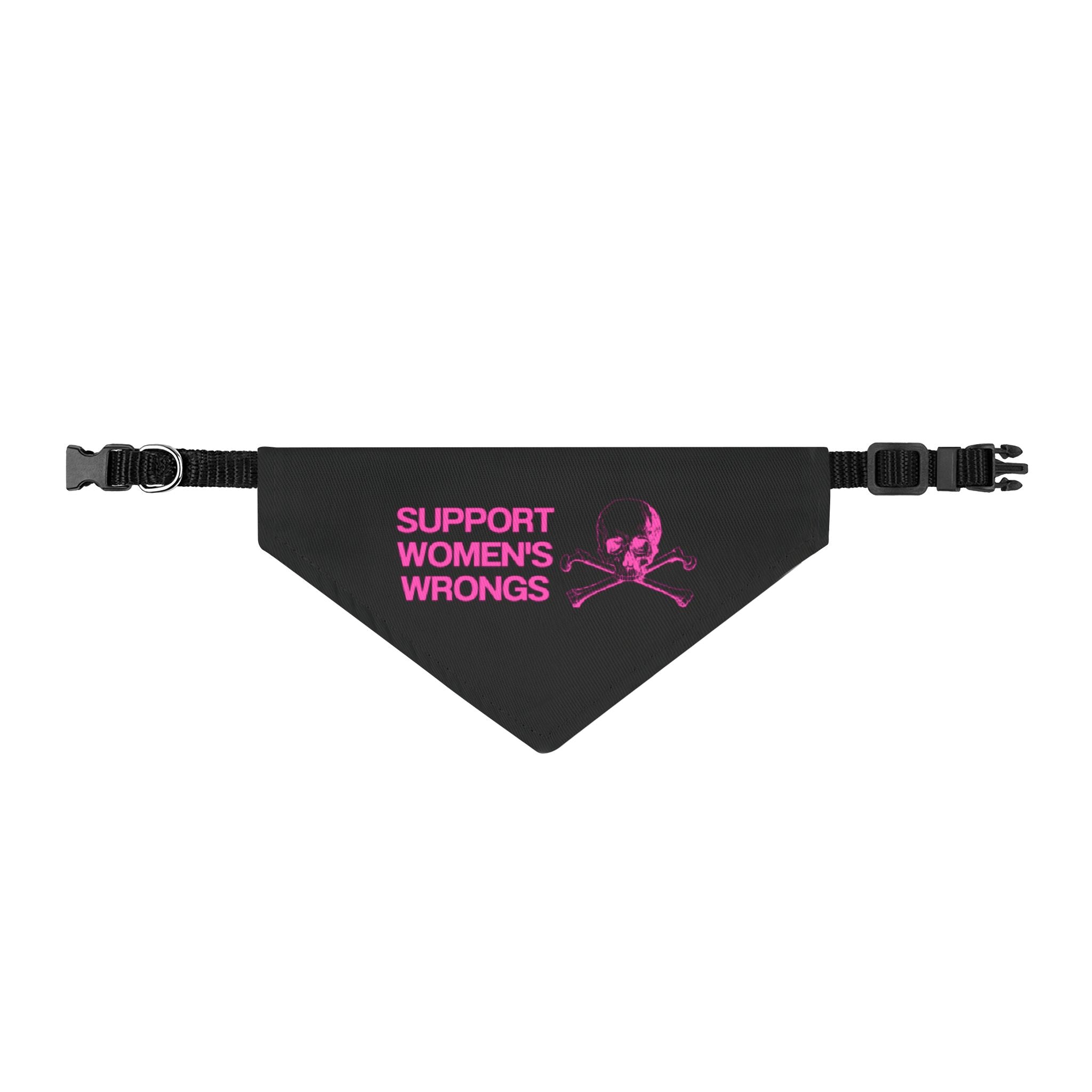 Support Women's Wrongs Clip-on Pet Bandana
