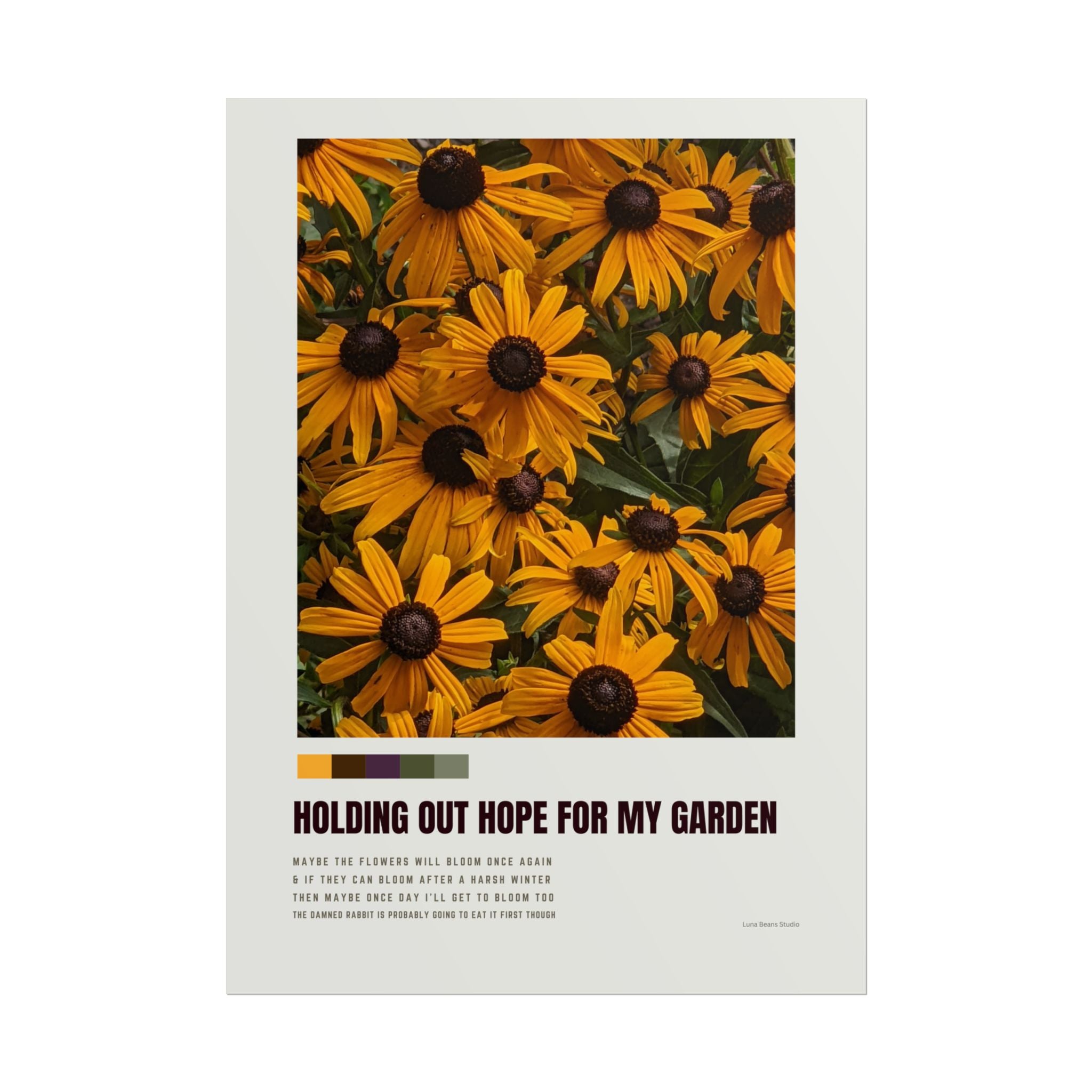 Holding Out Hope For My Garden Print