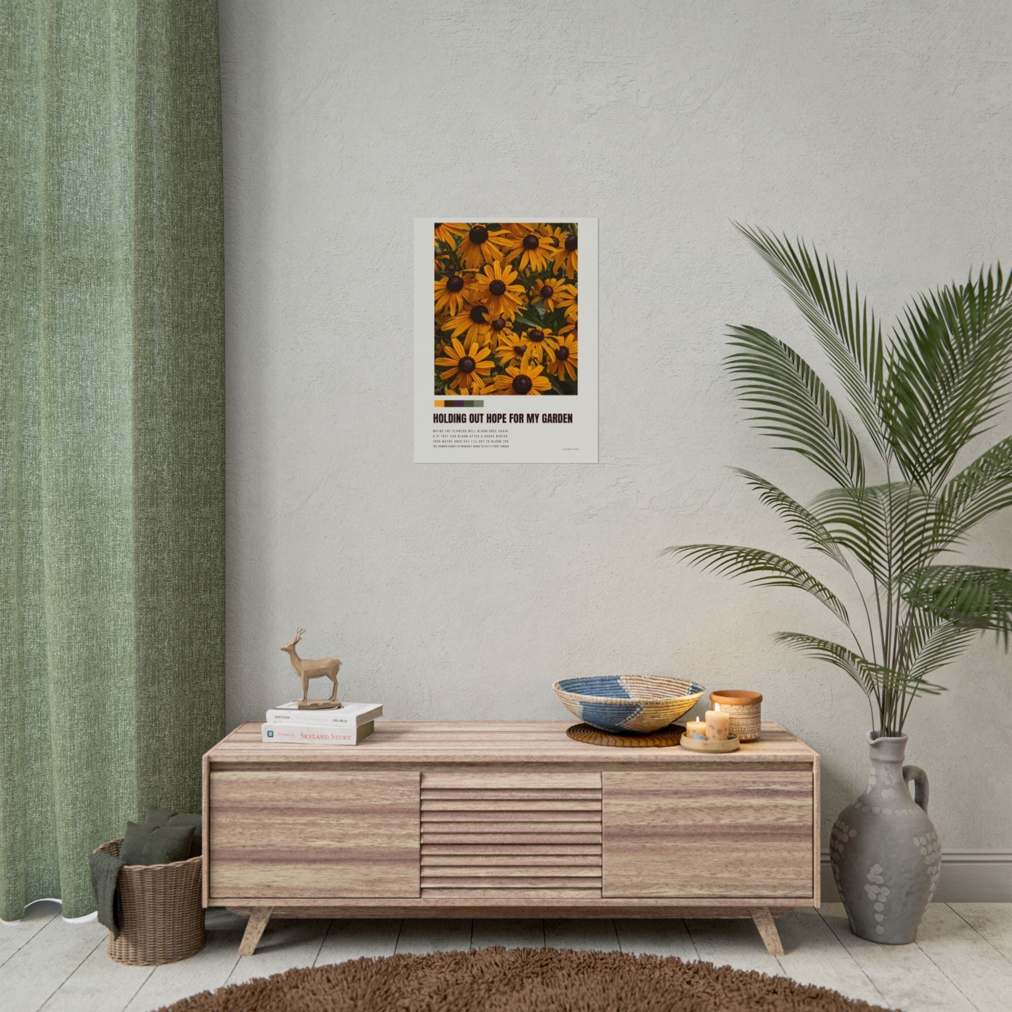Holding Out Hope For My Garden Print