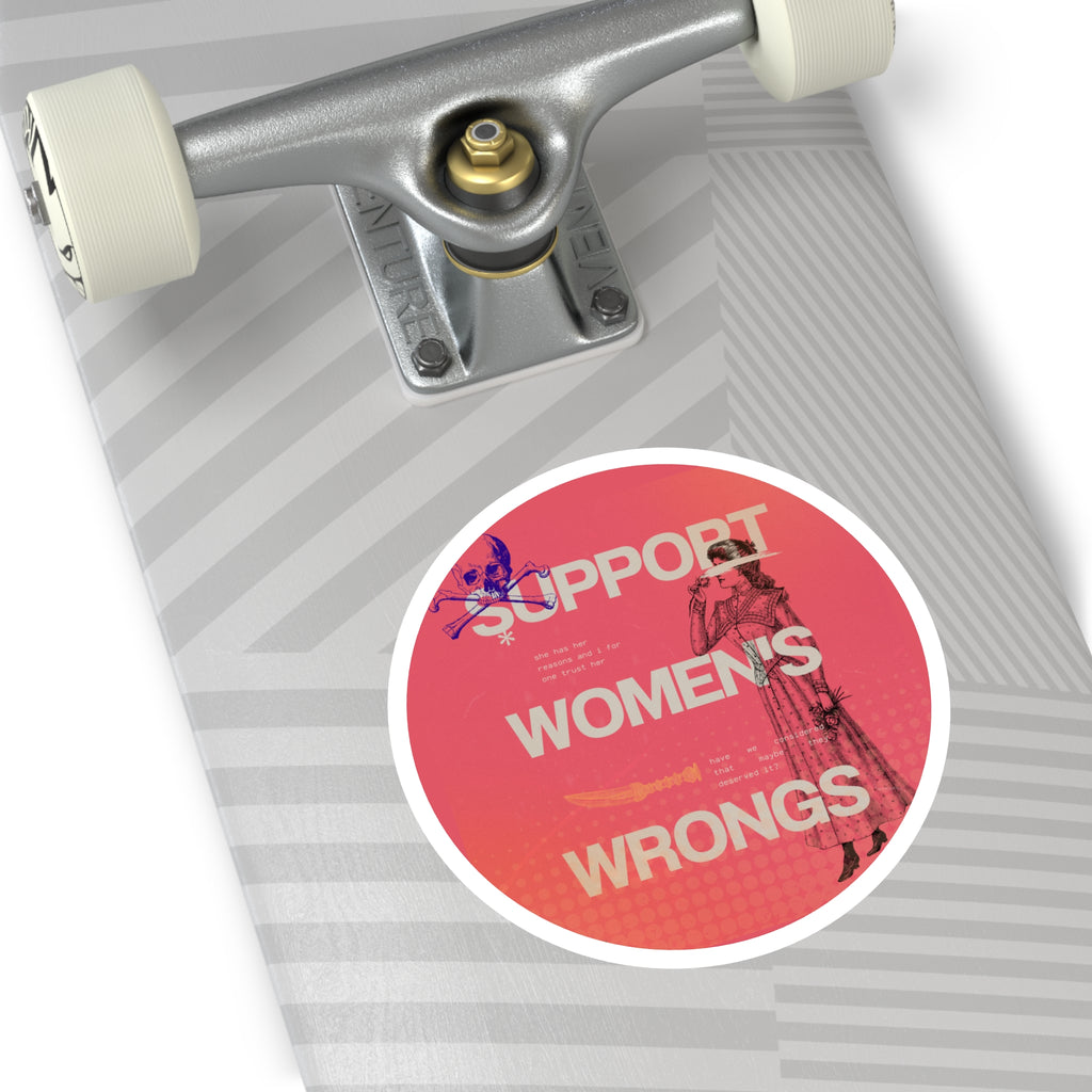 Support Women's Wrongs Round Stickers, Indoor\Outdoor