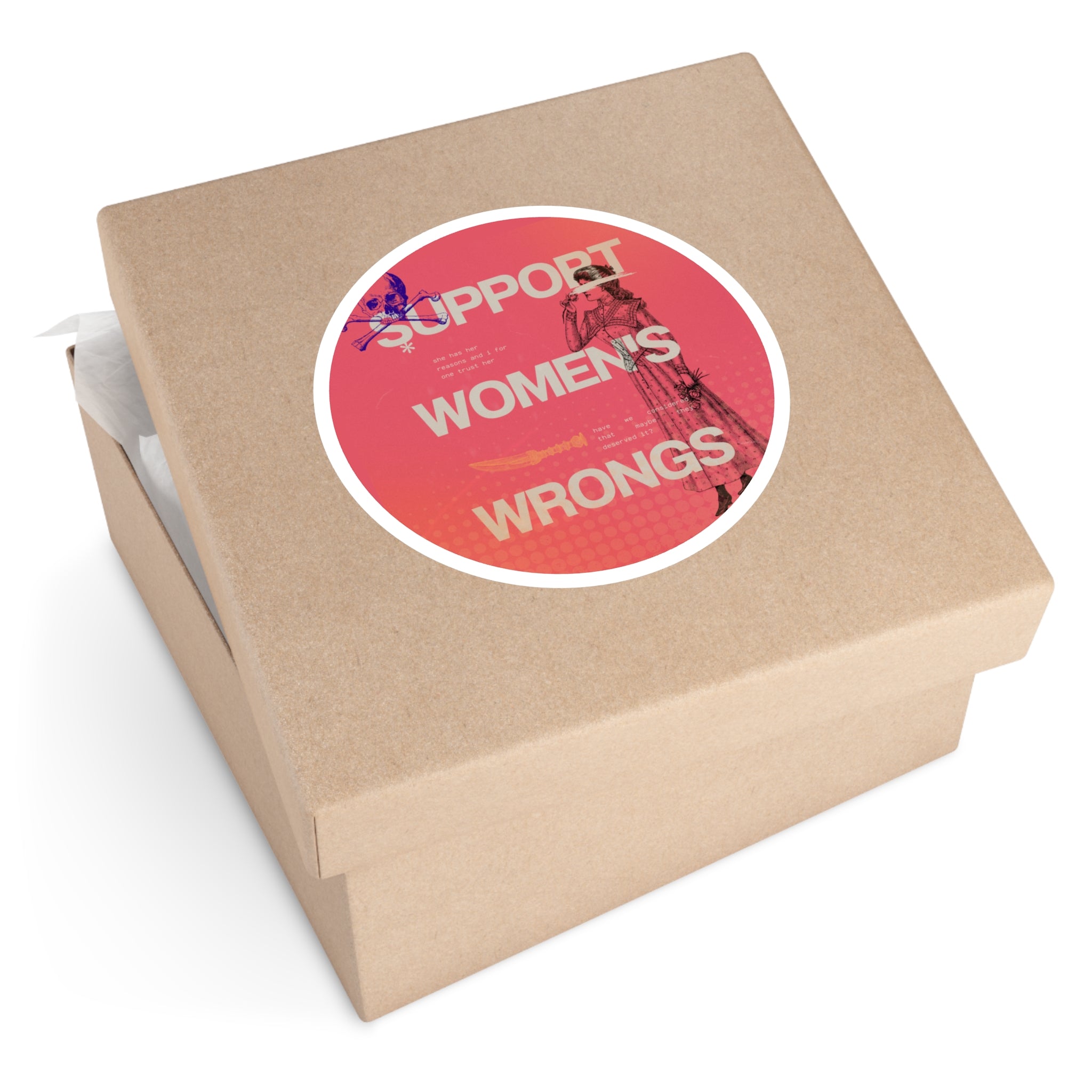 Support Women's Wrongs Round Stickers, Indoor\Outdoor