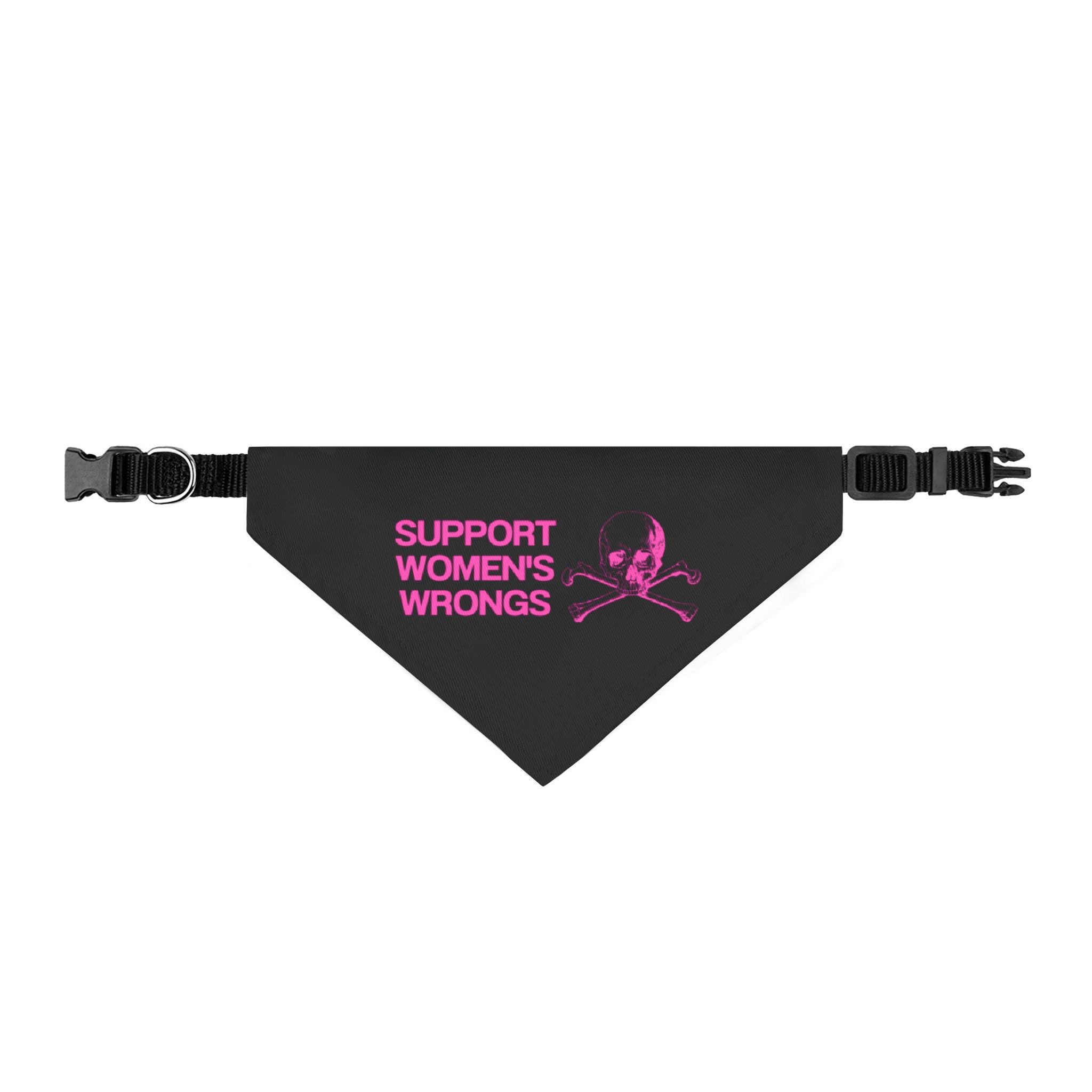 Support Women's Wrongs Clip-on Pet Bandana