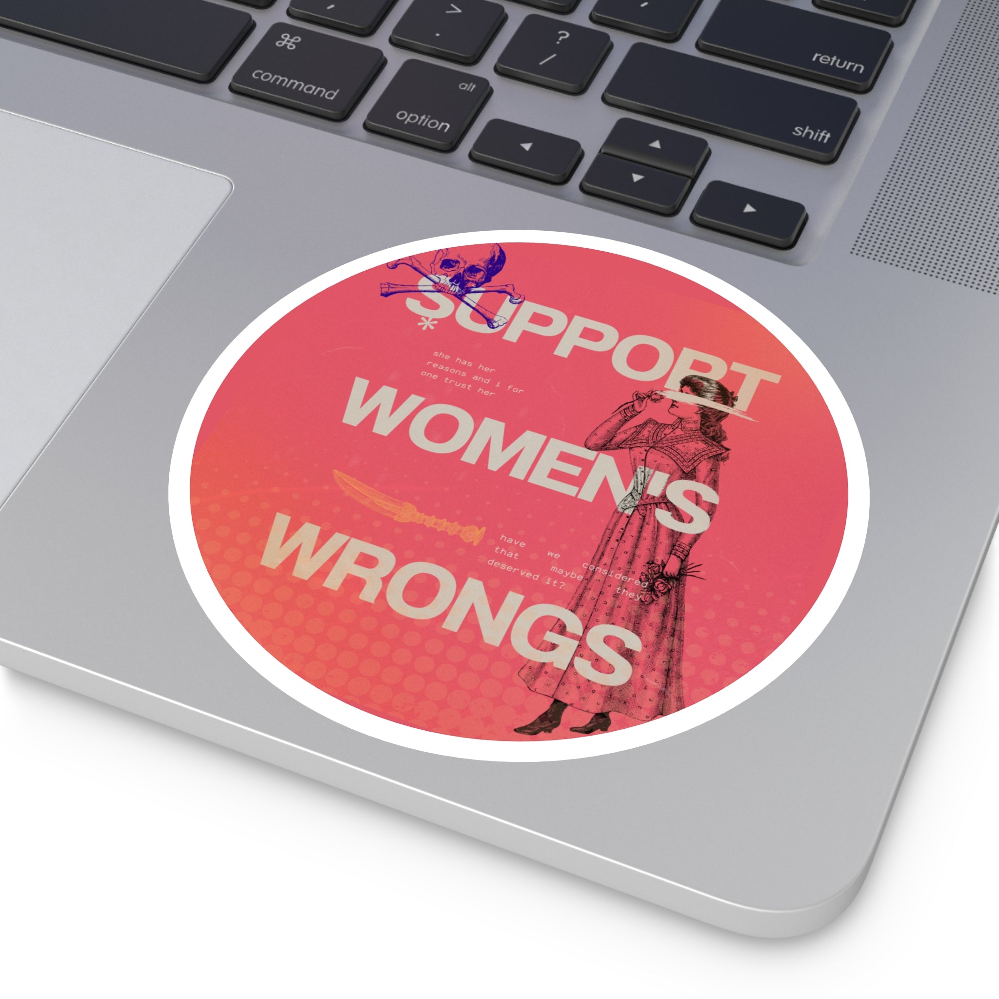 Support Women's Wrongs Round Stickers, Indoor\Outdoor