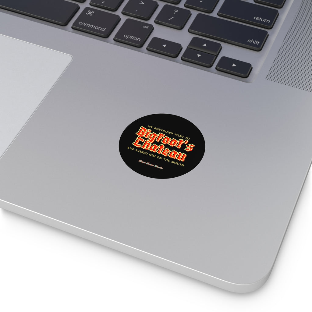 BigFoot's Chateau Round Vinyl Stickers