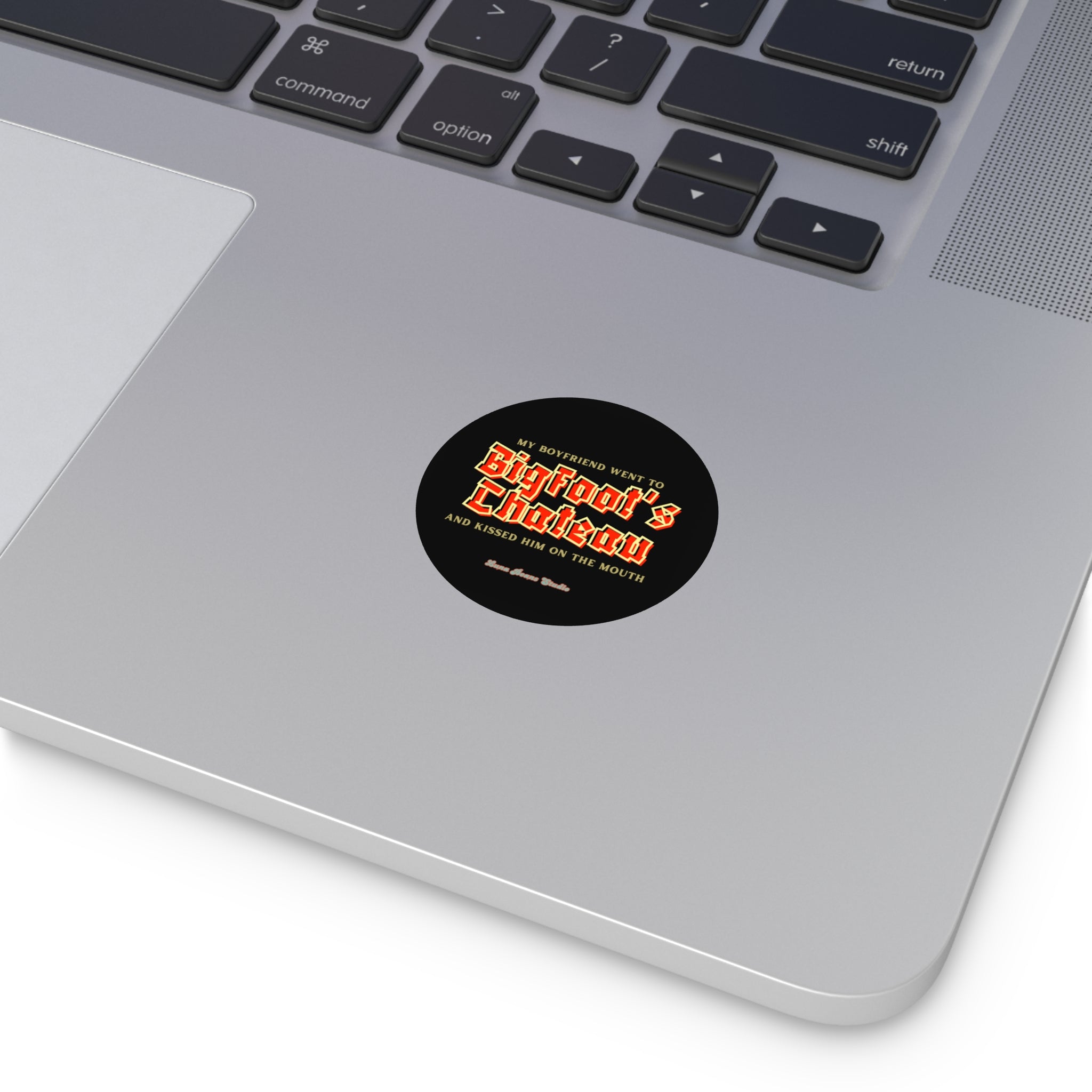 BigFoot's Chateau Round Vinyl Stickers