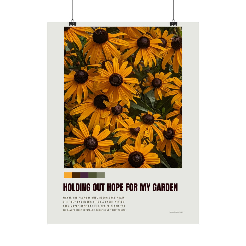 Holding Out Hope For My Garden Print
