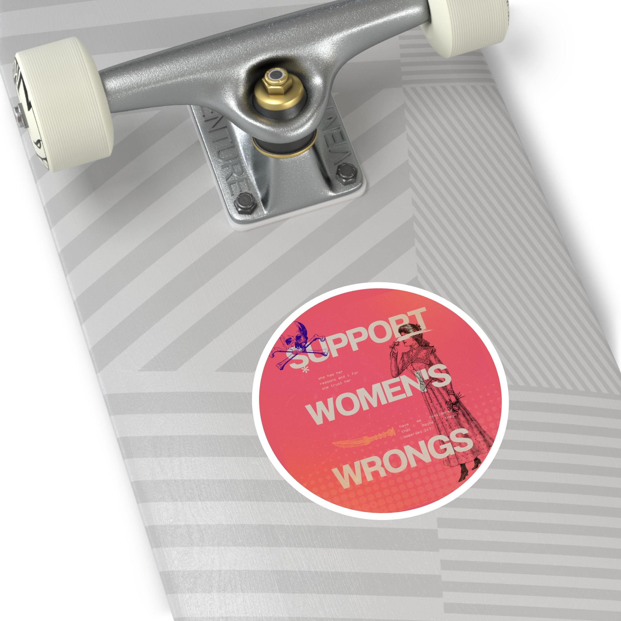 Support Women's Wrongs Round Stickers, Indoor\Outdoor